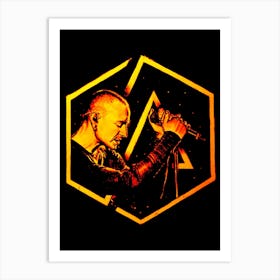 chester bennington likin park 3 Art Print