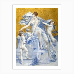 Angels And Cherubs Art Print