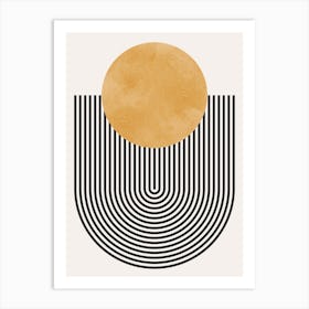 Lines and circles 8 2 Art Print