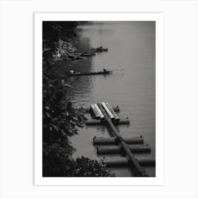 Fisher on the Chao Phraya River Art Print