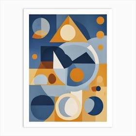 Modern Geometric Shapes Art Print (6) Art Print