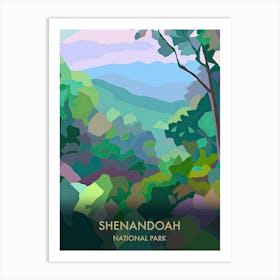 Shenandoah National Park Travel Poster Matisse Style 3 Art Print