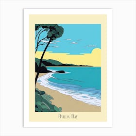 Poster Of Minimal Design Style Of Byron Bay, Australia 6 Art Print