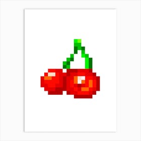 Cherry Power Up Art Print