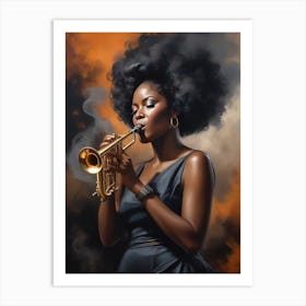 Music Blues Trumpet Saxophone Art Print
