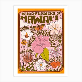 Hawaii Wildflowers Art Print