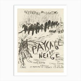 Payage De Neige Art Print