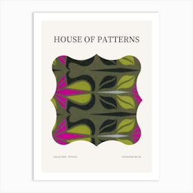 Textile Pattern Poster 4 Art Print