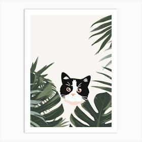 Cat In The Jungle 36 Art Print