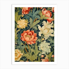 Floral Wallpaper 50 Art Print