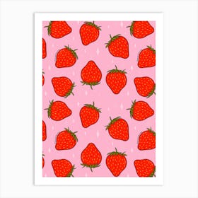 Strawberry Print Art Print