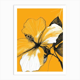 Yellow Hibiscus Art Print