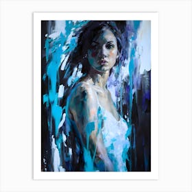 'Blue Woman' Art Print