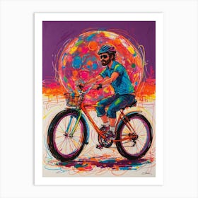 'Bicyclist' Art Print