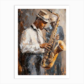 Saxophone Player 1 Póster