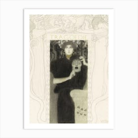 Tragödie - Tragedy by Gustav Klimt (1897) Art Print