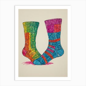 Socks 1 Art Print