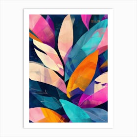 Abstract Leaves 32 Art Print