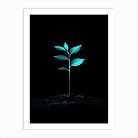 Neon Plant 13 Art Print