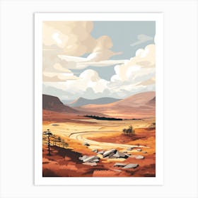 Cairngorms National Park Scotland 2 Hiking Trail Landscape Art Print