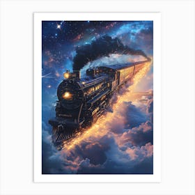 Train In The Sky 7 Art Print