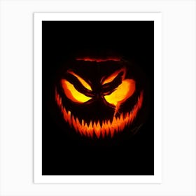 Halloween Pumpkin Carving Art Print