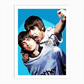 oasis brit pop band music 9 Art Print