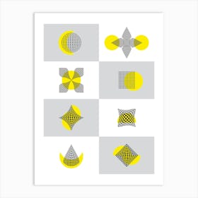 Dots for Shapes Art Print