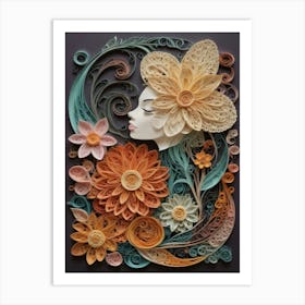 Quilling Art Art Print