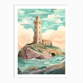 Tower Of Hercules La Coruna, Spain Art Print