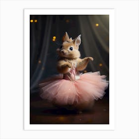 Cute Little Ballerina Art Print