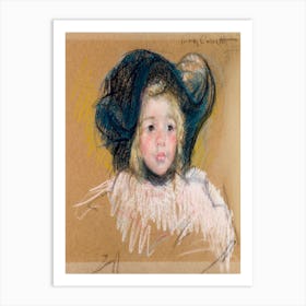 Head Of Simone In A Green Bonnet With Wavy Brim (No Art Print