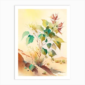 Poison Ivy In Desert Landscape Pop Art 4 Art Print
