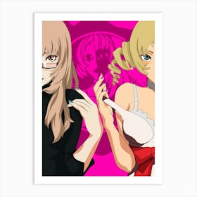 Two Anime Girls 1 Art Print