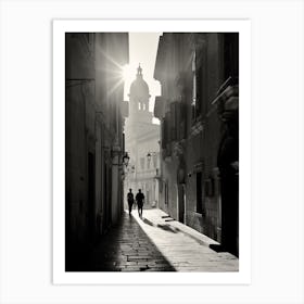Dubrovnik, Croatia, Mediterranean Black And White Photography Analogue 2 Art Print