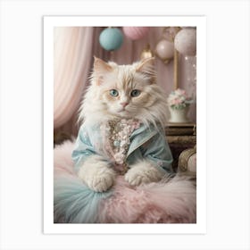 Victorian Cat 1 Art Print