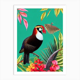 Pheasant Tropical bird Art Print