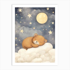 Sleeping Baby Vole 1 Art Print