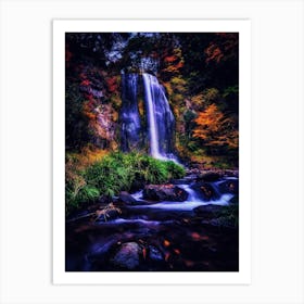 Nature Waterfall Cool Art Print