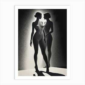 'Two Nude Women' Art Print