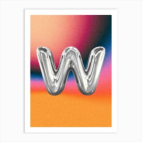 Chrome W Poster Art Print