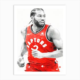 Kawhi Leonard Toronto Raptors Art Print