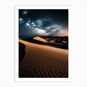 Desert Night Sky Art Print