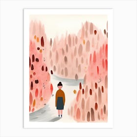 Into The Woods Scene, Tiny People And Illustration 8 Art Print