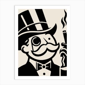 Monopoly Man Art Print