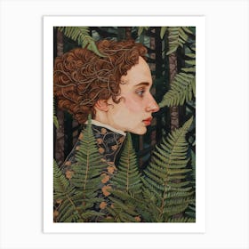 Lady Fern Painting 2 Art Print