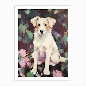 A Shetland Sheepdog Dog Painting, Impressionist 4 Art Print