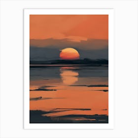 Sunset Painting 17 Art Print