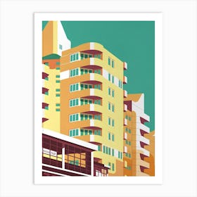 Tall buildings Art Print