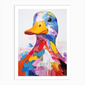 Colourful Bird Painting Duck 1 Art Print